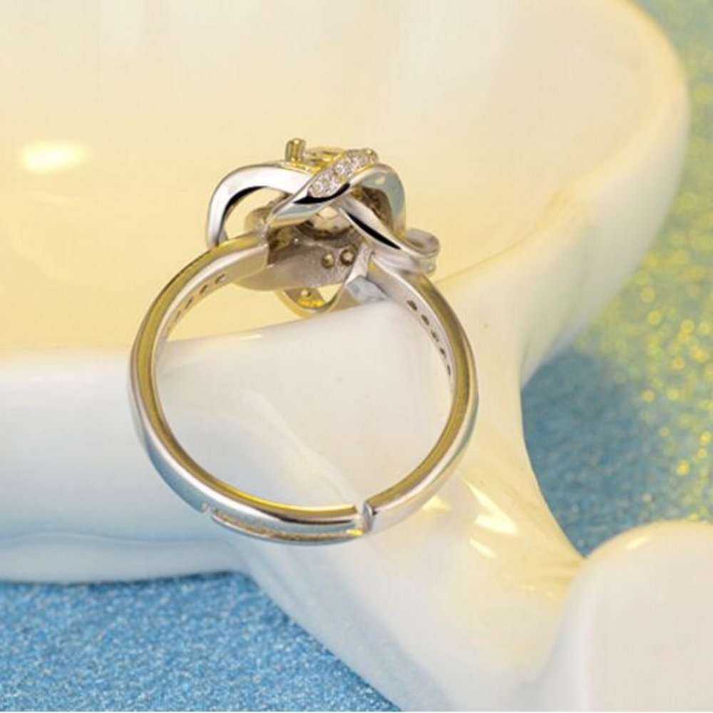 *NEW 925 Sterling Silver Diamond Infninity Ring - Picture 11 of 12